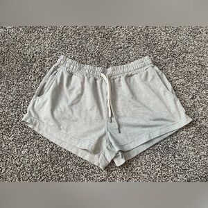 Vuori shorts. Light heather grey. Size small. Excellent condition. Super soft.